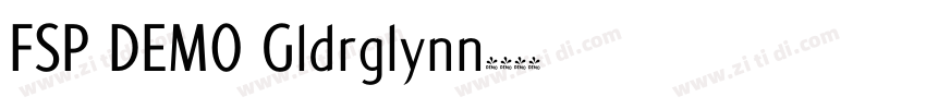 FSP DEMO Gldrglynn字体转换 FSP DEMO Gldrglynn字体转换